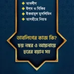 তাবলিগের কাজ কি? ছয় নম্বর ও আয়নায়ে হুরের বয়ান সহ